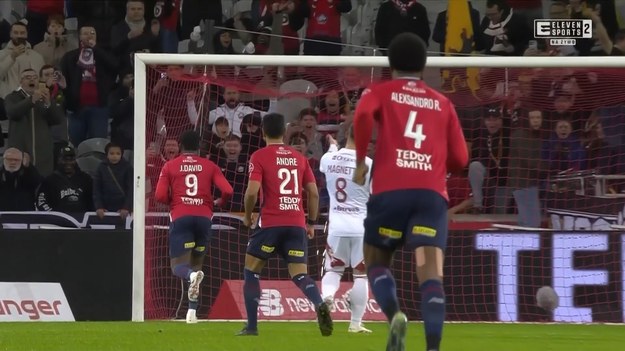 Skrót meczu LOSC Lille – Stade Brestois 29. 
Gole: 7. David, 44. Haraldsson (David), 69. David - 48. Ajorque (Camara). 
Kartki: 80. Andre - 6. Le Cardinal (BRE).