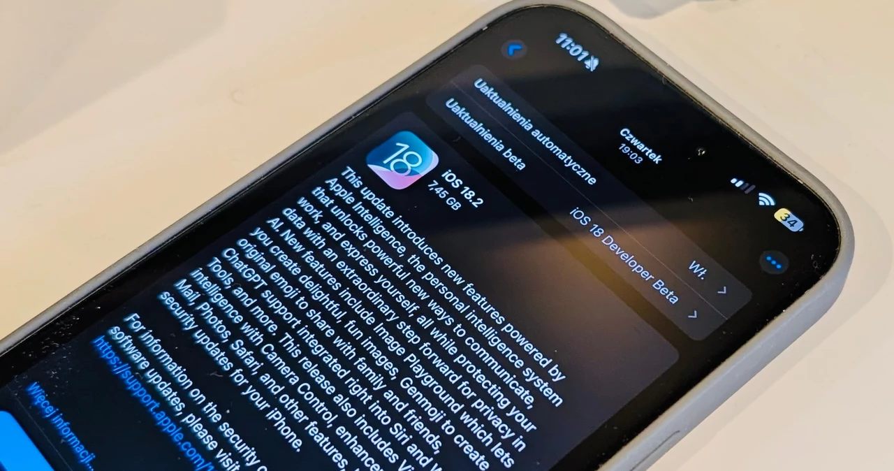  iOS 18.2. Kiedy aktualizacja i co nowego wprowadza?