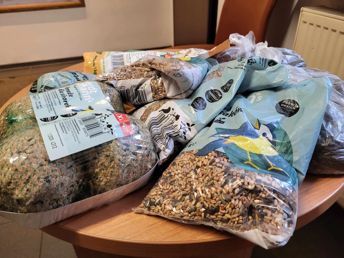 Karmniki dla ptaków czekają. Pracownicy Lasów Miejskich w Szczecinie własnoręcznie karmniki przygotowali i spakowali. Teraz wystarczy pojawić się w leśniczówce z torbą ziarna, by taki karmnik odebrać. Zebrana w ten sposób karma trafi do szkół, które dokarmiają ptaki zimą.