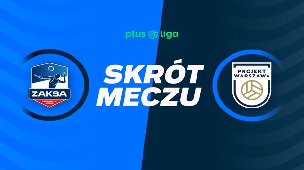 Skrót meczu ZAKSA Kędzierzyn-Koźle - PGE Projekt Warszawa.