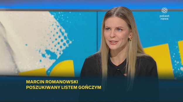 - Pan Romanowski ukrywa się przed policją i nie chce ponieść konsekwencji za swoje działania. PiS ma na sztandarach sprawiedliwość, a tak naprawdę ręce ma w nieswoich kieszeniach, ciągnie stamtąd kasę i to robili przez ostatnich osiem lat - powiedziała Aleksandra Gajewska w programie "Graffiti".