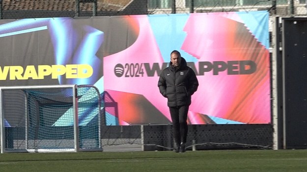 Trening piłkarzy FC Barcelony przed meczem z CD Leganes.