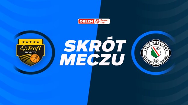 Skrót meczu Trefl Sopot - Legia Warszawa.