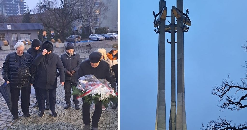  Lech Wałęsa uczcił poległych stoczniowców. Złożył kwiaty w Gdańsku