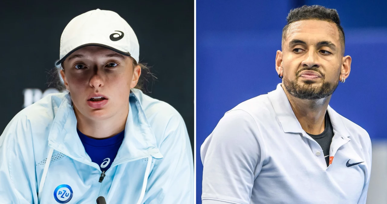 Iga Świątek i Nick Kyrgios