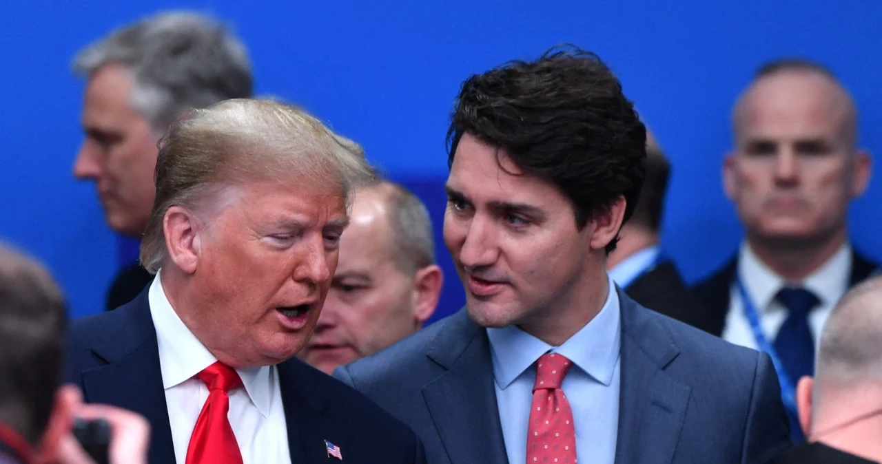 Prezydent elekt Donald Trump oraz premier Kanady Justin Trudeau