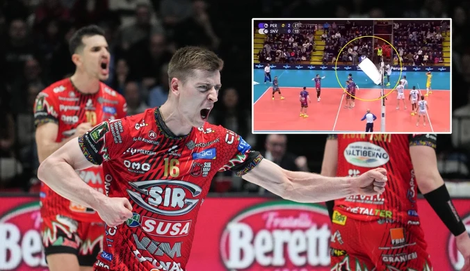 Leon nie wyhamował, sędzia runął dwa metry w dół. I ta reakcja Semeniuka