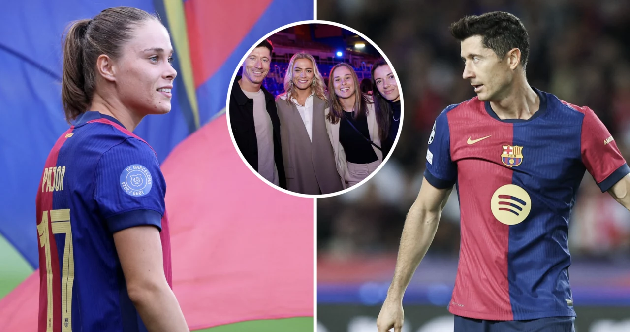 Ewa Pajor i Robert Lewandowski pojawili się na kolacji świątecznej FC Barcelona