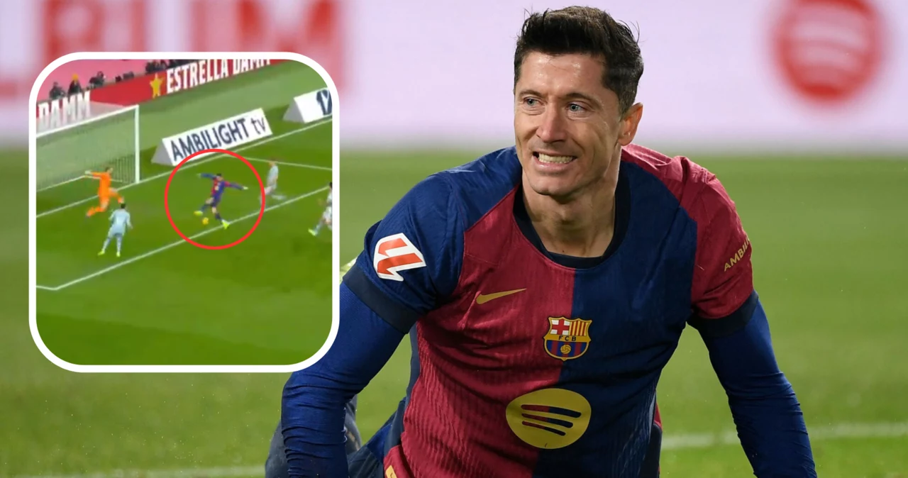 Robert Lewandowski zanotował koszmarne pudło w meczu FC Barcelona - Atletico Madryt