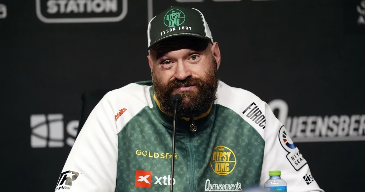 Tyson Fury na konferencji prasowej po walce z Usykiem, 21.12.2024 r.