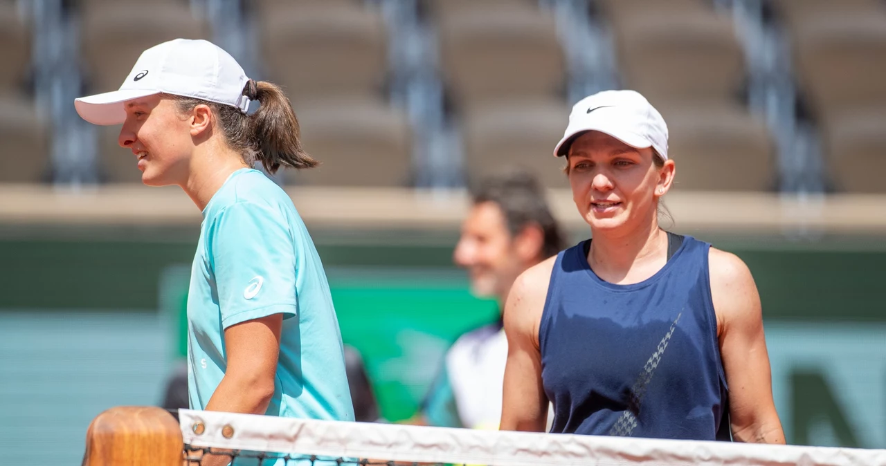 Iga Świątek i Simona Halep