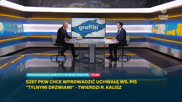 Wraca sprawa sprawozdania finansowego PiS. Pojawiły się doniesienia, że przewodniczący PKW podjął decyzję o przyjęciu uchwały w tej sprawie w trybie obiegowym. Andrzej Domański pytany w Polsat News, czy wypłaci pieniądze PiS, jeśli decyzja PKW zapadanie w takim trybie, powiedział, że "minister finansów realizuje uchwały PKW". - To nie są decyzje uznaniowe - podkreślił w "Graffiti". - Nie dam się zastraszyć PiS-owi - dodał w rozmowie z Marcinem Fijołkiem.
