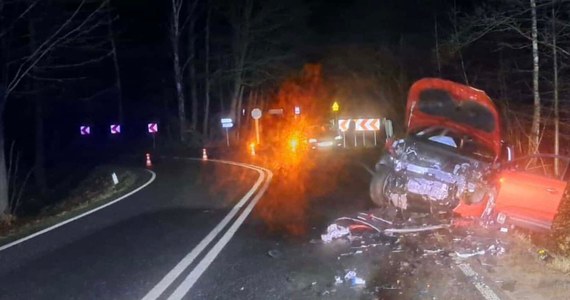 Cztery osoby zostały ranne po czołowym zderzeniu dwóch samochodów. Do wypadku doszło w nocy z wtorku na środę na drodze wojewódzkiej 912 między Żyglinem a Świerklańcem w Śląskiem. 73-latek kierujący oplem zjechał na przeciwległy pas, zderzając się czołowo z jadącą prawidłowo skodą. Za kierownicą skody siedział 46-latek, z którym jechali: 37-latka, 13-latek oraz 8-letnia dziewczynka. 