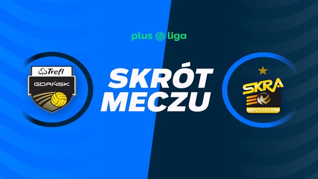 Skrót meczu Trefl Gdańsk - PGE GiEK Skra Bełchatów.
