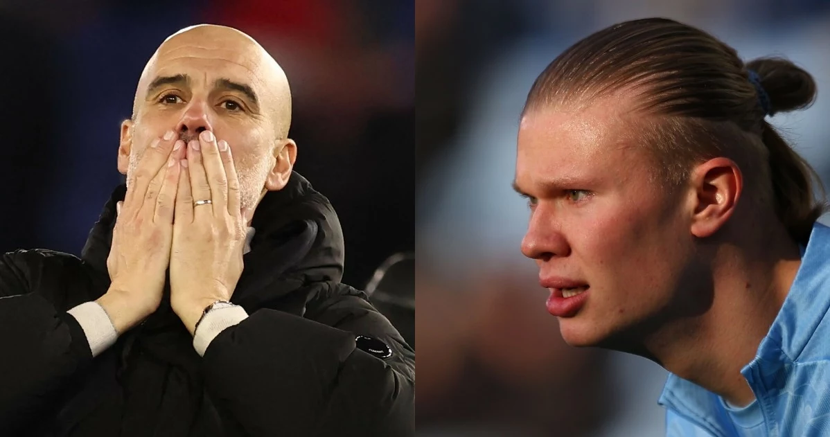 Pep Guardiola i Erling Haaland