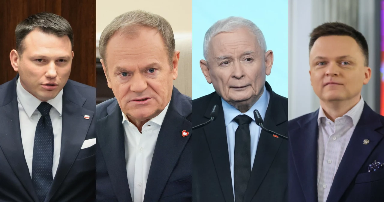 Sławomir Mentzen, Donald Tusk, Jarosław Kaczyński i Szymon Hołownia oraz inni politycy złożyli Polakom noworoczne życzenia