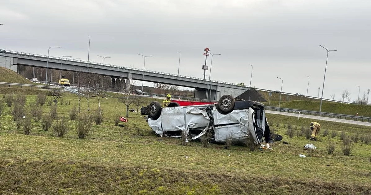 Wypadek na autostradzie A2