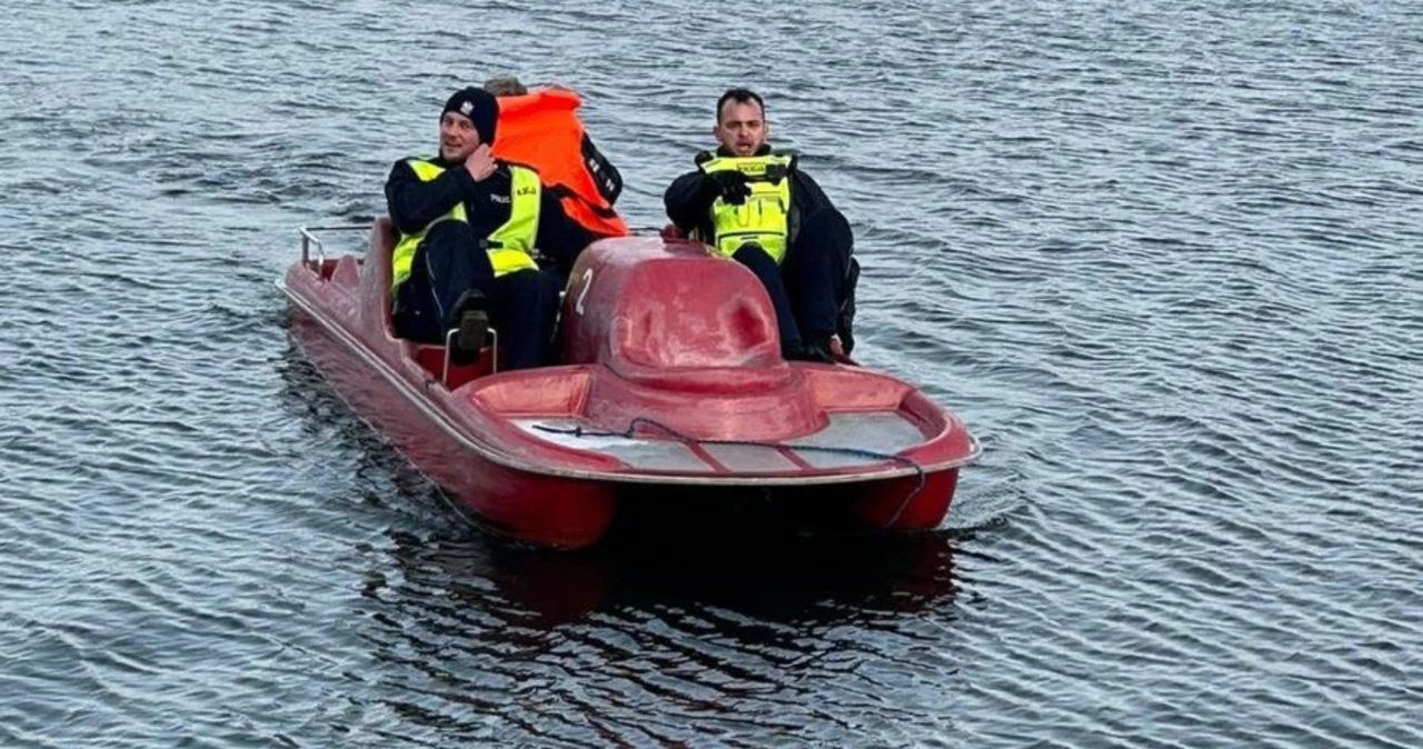 Nietypowa akcja policji na Zalewie Rybnickim