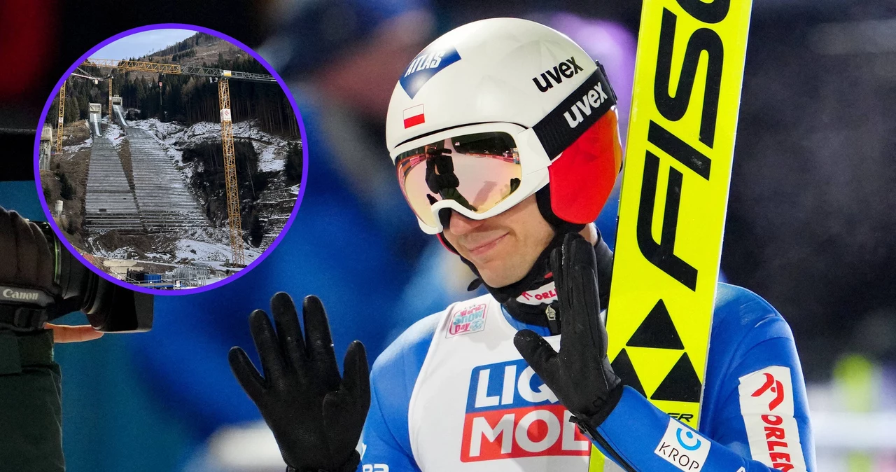 Kamil Stoch i skocznia w Predazzo