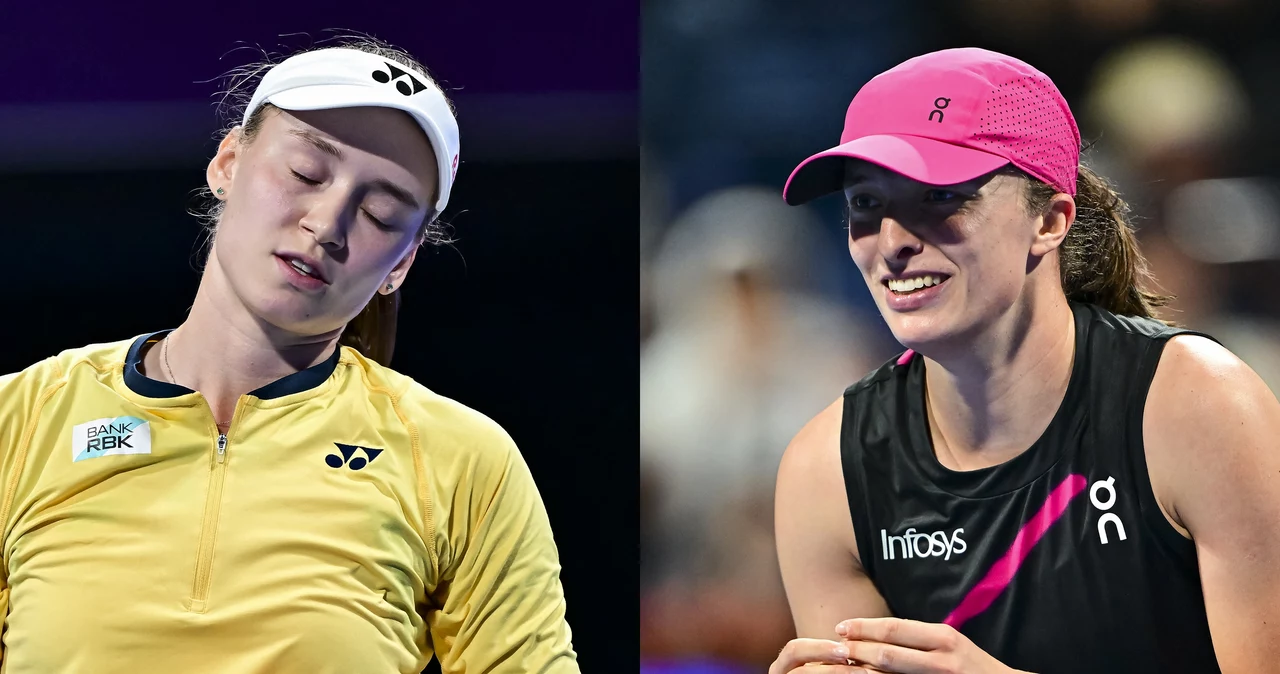 Iga Świątek i Jelena Rybakina rywalizowały ze sobą o tytuł WTA 1000 w Dosze w sezonie 2024