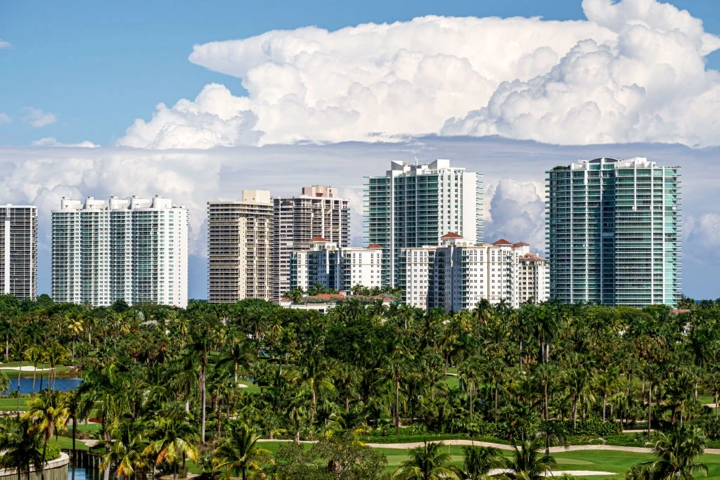 Panorama miasta Miami w stanie Floryda