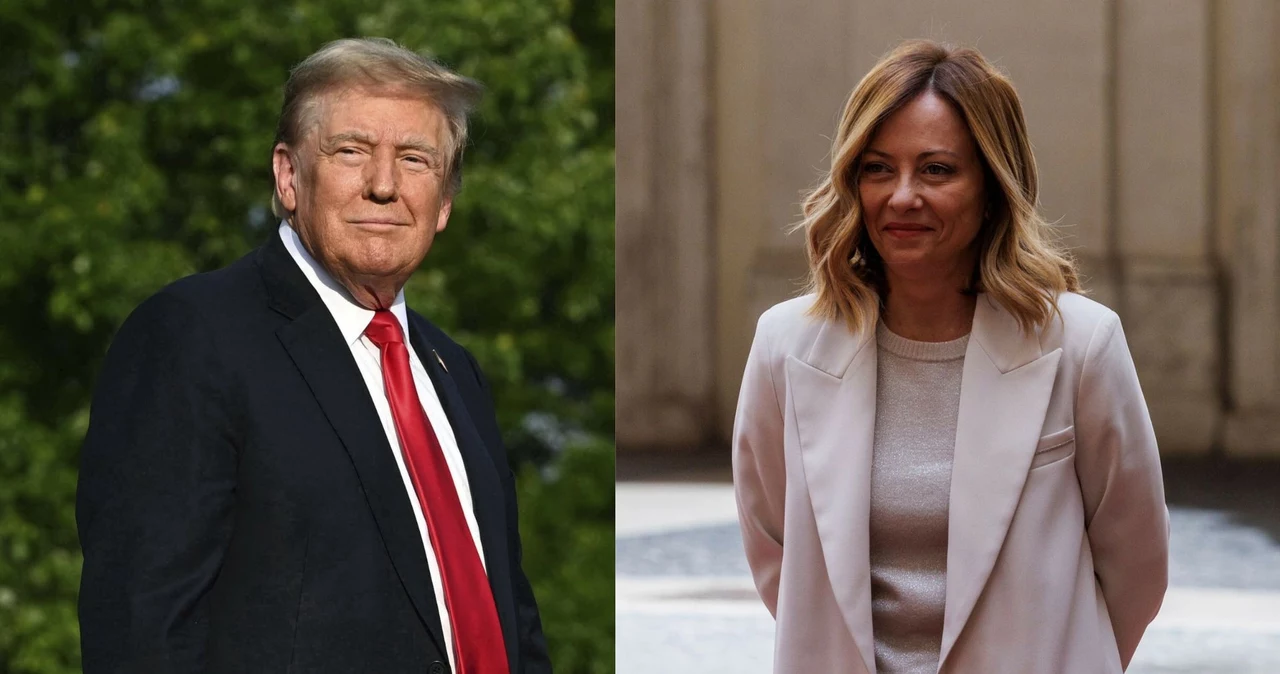 USA. Premier Włoch Giorgia Meloni z wizytą u Donalda Trumpa na Florydzie