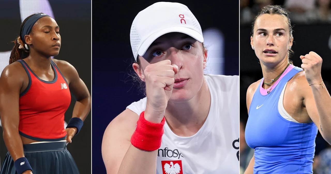 Coco Gauff, Iga Świątek i Aryna Sabalenka