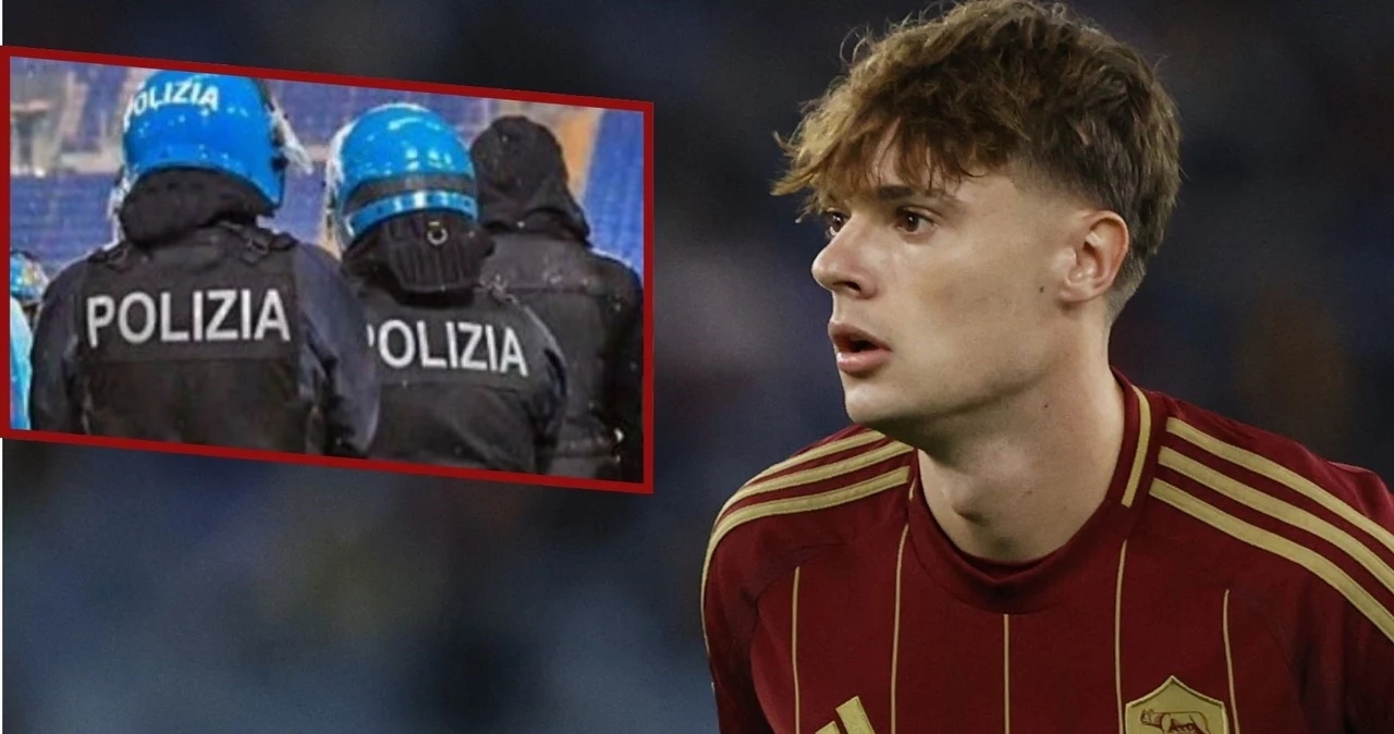 Nicola Zalewski znalazł się w meczowej kadrze Romy na derbowe starcie z Lazio (Źródło: AFP/x.com/Allsportztv)