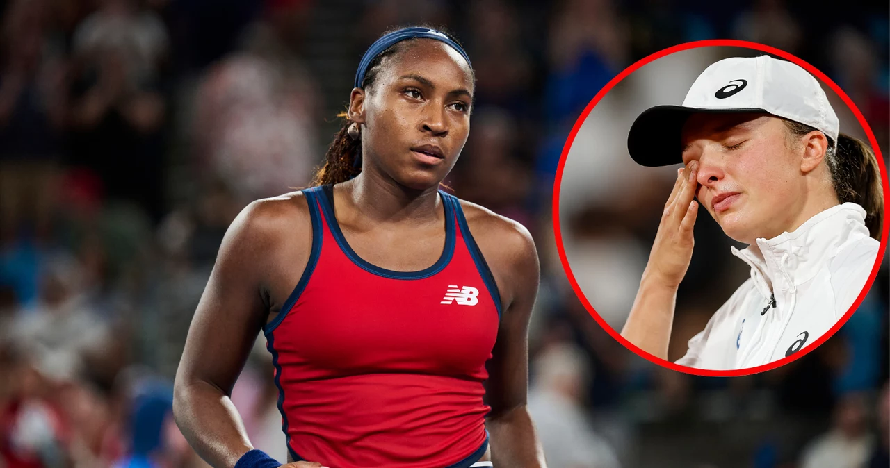 Po porażce z COco Gauff w United Cup na twarzy Igi Świątek pojawiły się łzy