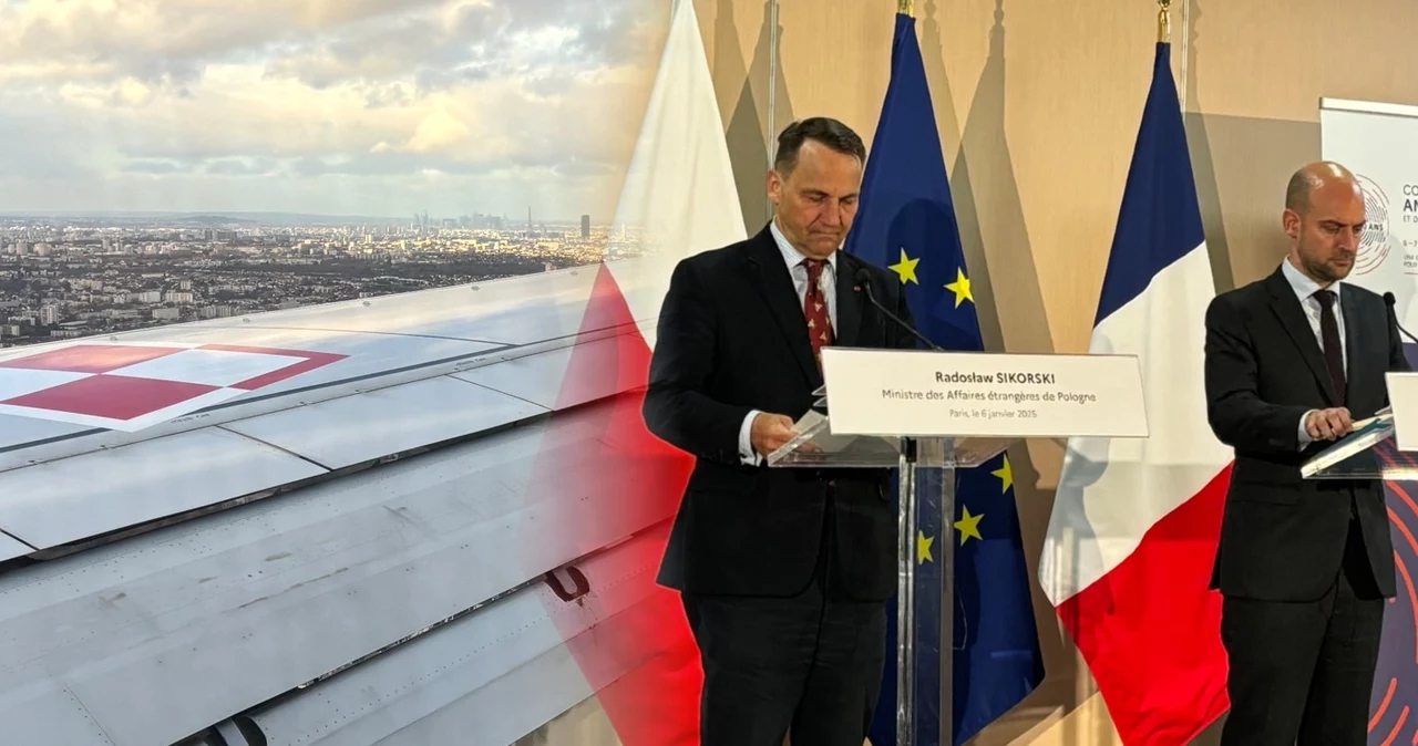 Radosław Sikorski w poniedziałek przyleciał z wizytą do Paryża