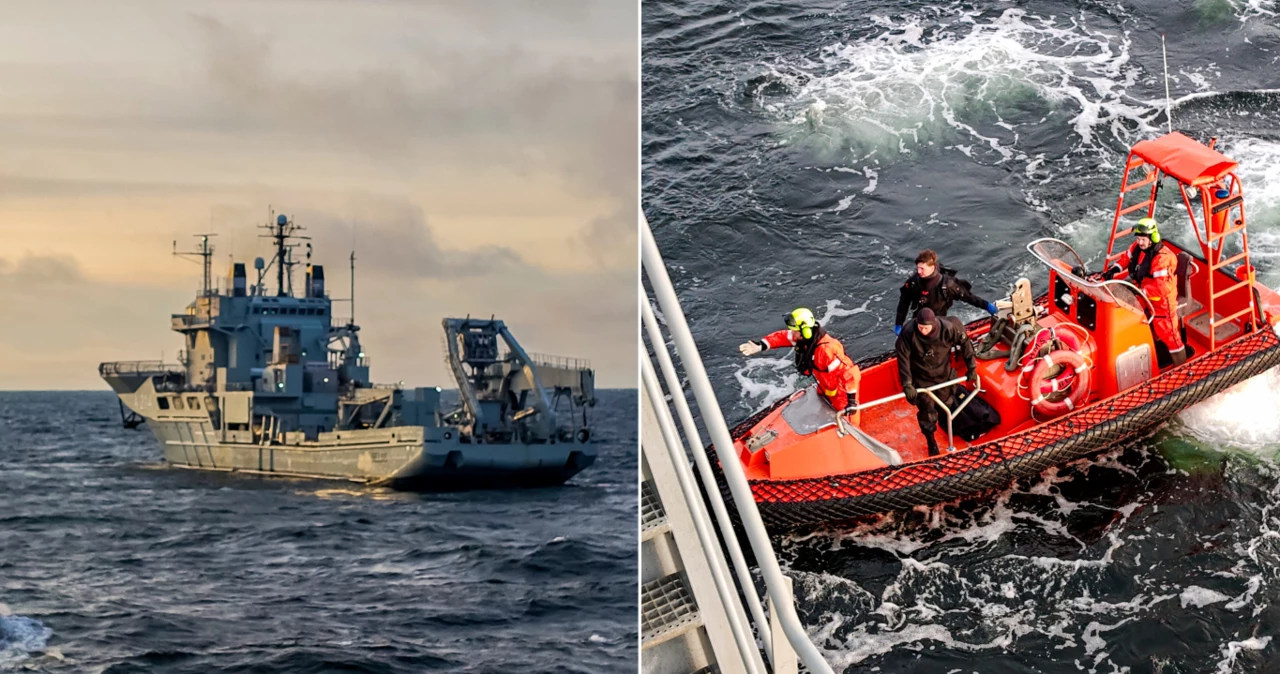 Bałtyk. Szwedzka marynarka wyciągnęła kotwicę "Eagle S" - tankowca należącego do tzw. rosyjskiej floty cieni