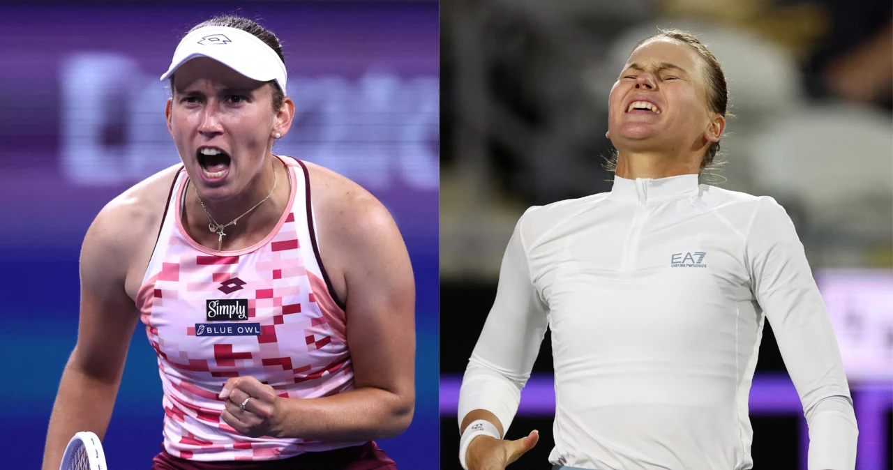 Elise Mertens (L) i Weronika Kudiermietowa (P)