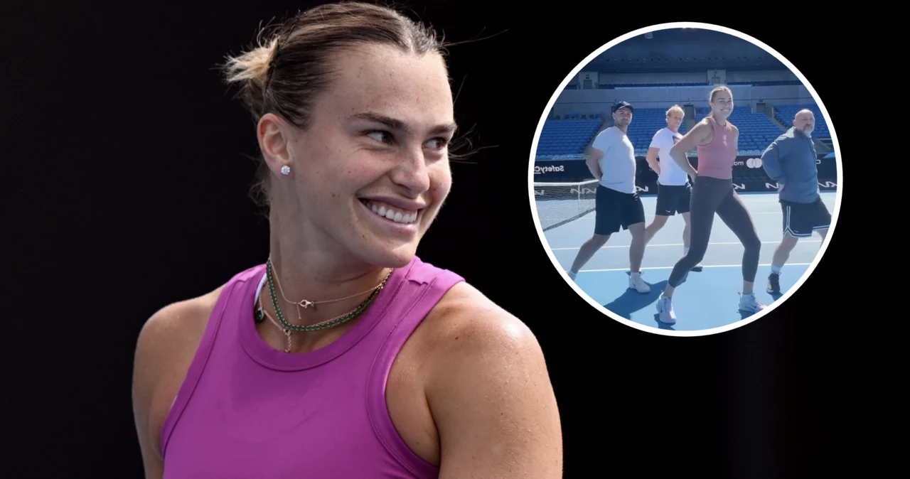 Aryna Sabalenka świetnie bawi się w Melbourne