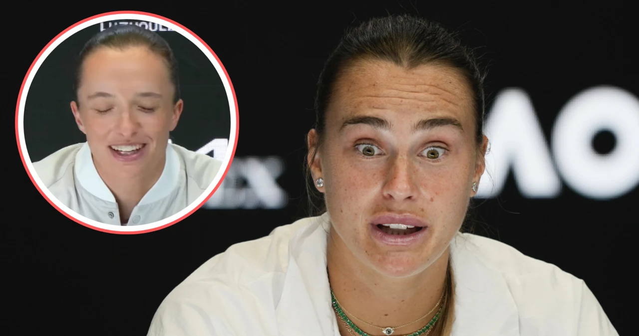 Australian Open. Aryna Sabalenka oraz Iga Świątek podczas konferencji prasowej