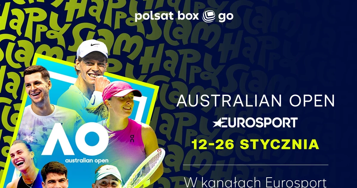 Mecze Australian Open będzie można obejrzeć w Polsat Box Go