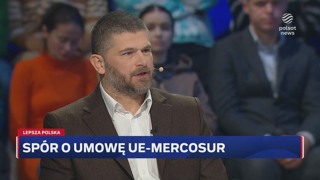 Na temat umowy UE-Mercosur wypowiedział się w programie "Lepsza Polska" Grzegorz Majewski z Ruchu Młodych Farmerów.

- Występujemy we własnym interesie. Na naszych protestach ujawniamy hipokryzję i dwulicowość UE - powiedział. - Wytykamy też działania, które wychodzą poza nasza branżę - dodał rolnik i podkreślił, że chodzi o umowę UE z krajami Mercosur.