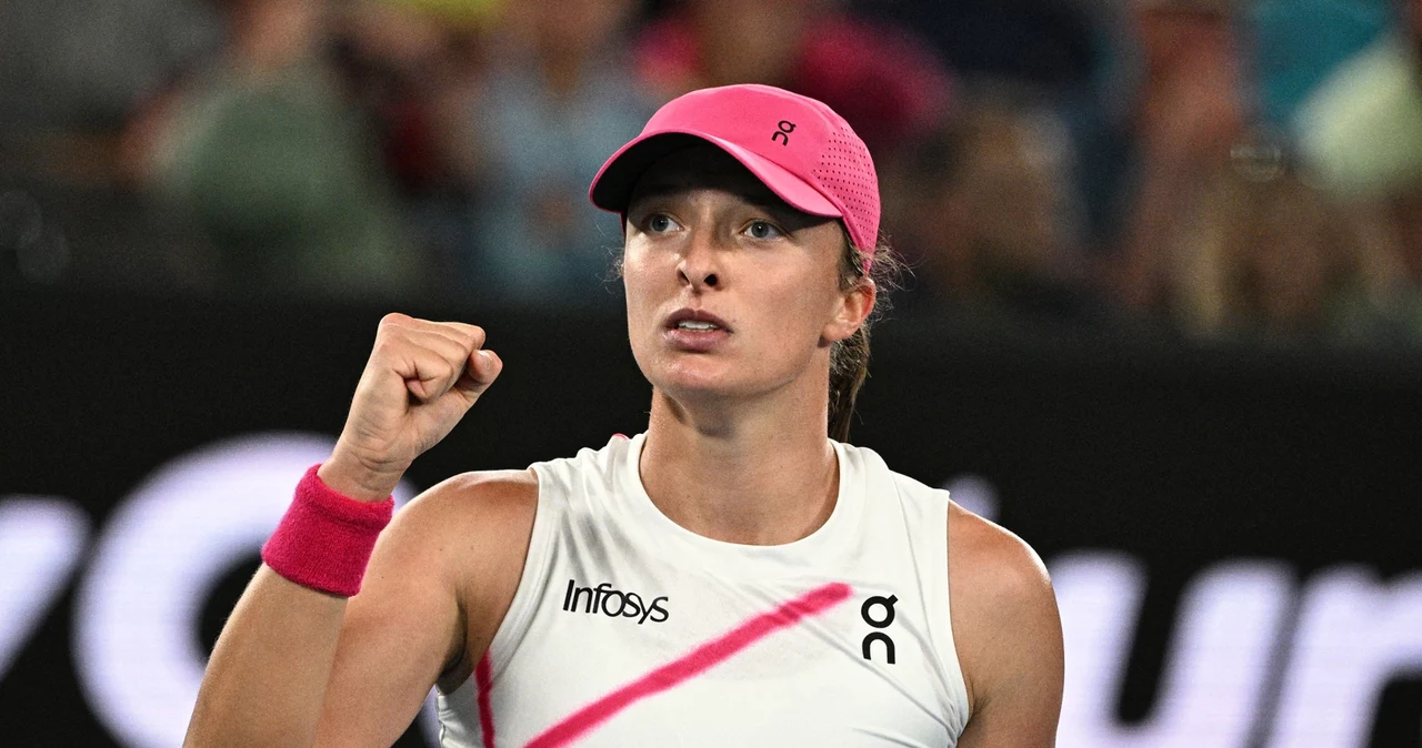 Iga Świątek odwróciła losy meczu drugiej rundy z Danielle Collins na Australian Open 2024 w spektakularny sposób
