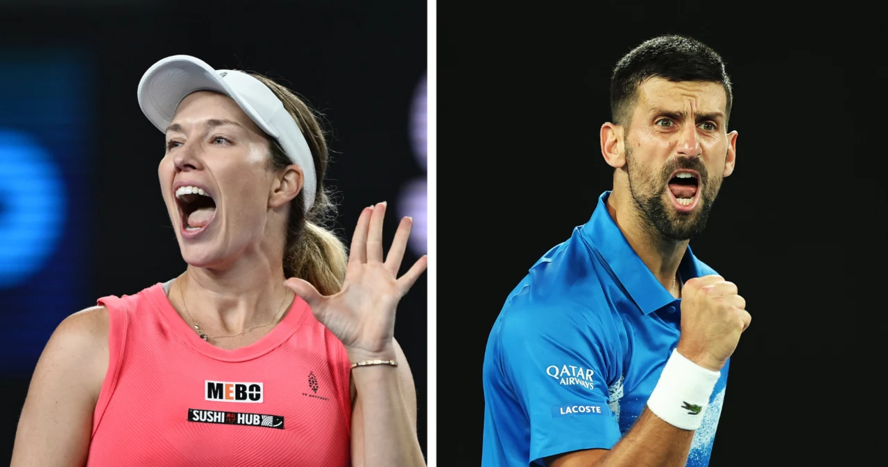 Danielle Collins i Novak Djoković