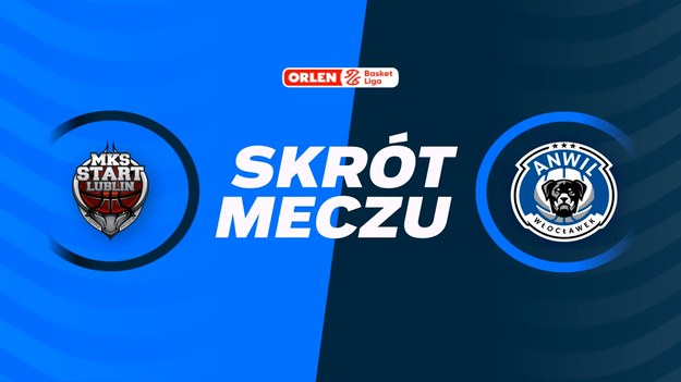 Skrót meczu Polski Cukier Start Lublin - Anwil Włocławek.