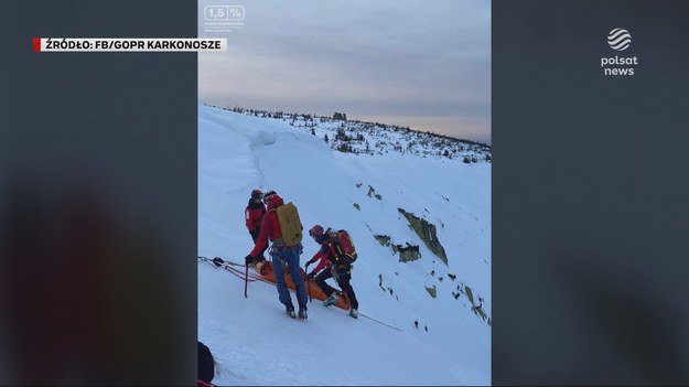 Oblodzone szklaki, wiatr i niesforni turyści, to gotowy przepis na koszmarne wypadki w górach. W Karkonoszach skrajnie trudne warunki nie studzą zapędów amatorów pieszych wędrówek. Tylko w ostatnich dniach aż osiem razy musieli ich ratować goprowcy. Materiał dla "Wydarzeń" przygotowała Katarzyna Janke.