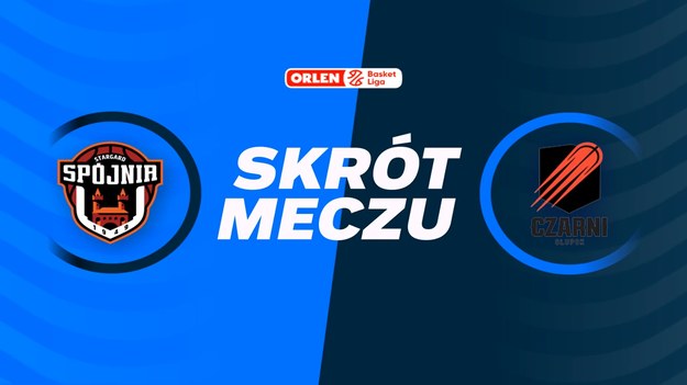 Skrót meczu PGE Spójnia Stargard - Icon Sea Czarni Słupsk.