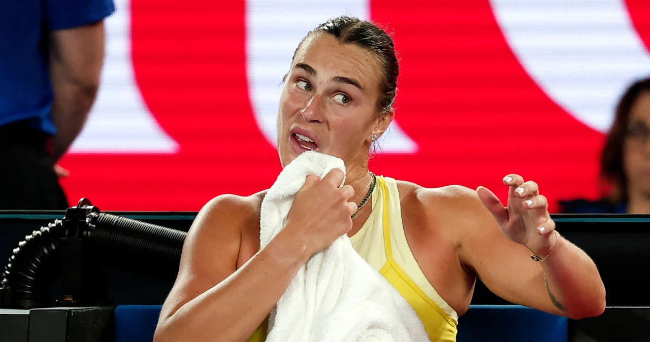 Aryna Sabalenka podczas finału Australian Open