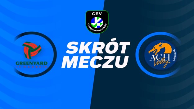 Skrót meczu VC Greenyard Maaseik - ACH Volley Lublana.