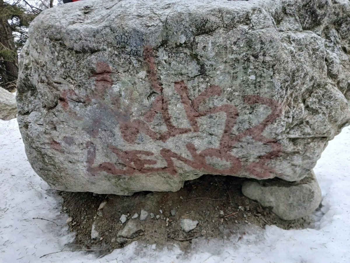 W Tatrzańskim Parku Narodowym dopuszczono się aktu wandalizmu. Ktoś popisał skały, najprawdopodobniej farbą, sprayem lub markerami, przyczyniając się m.in. do zniszczenia roślinności naskalnej. "Jeden z naszych pracowników ciężko pracował nad usunięciem tych napisów... Niestety nie da się ich po prostu wymazać. Usuwanie to proces wymagający wyniesienia w góry narzędzi i żmudnego, ręcznego ścierania farby" - poinformowali pracownicy TPN.