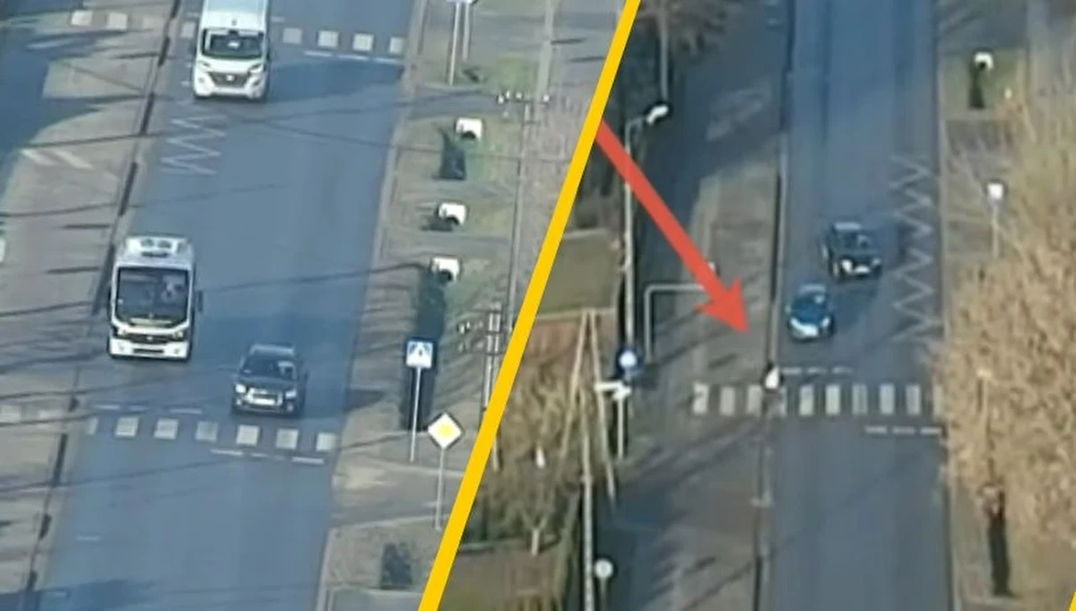 1,5 tys. zł mandatu i 15 punktów karnych - to cena za ominięcie auta, które zatrzymało się, żeby przepuścić pieszego. Karę poniesie 30-letni kierowca audi, mieszkaniec powiatu ostrowskiego na Mazowszu. To pokłosie dużej akcji, podczas której zachowania kierowców były nagrywane dronem. Wideo zostało opublikowane ku przestrodze. 