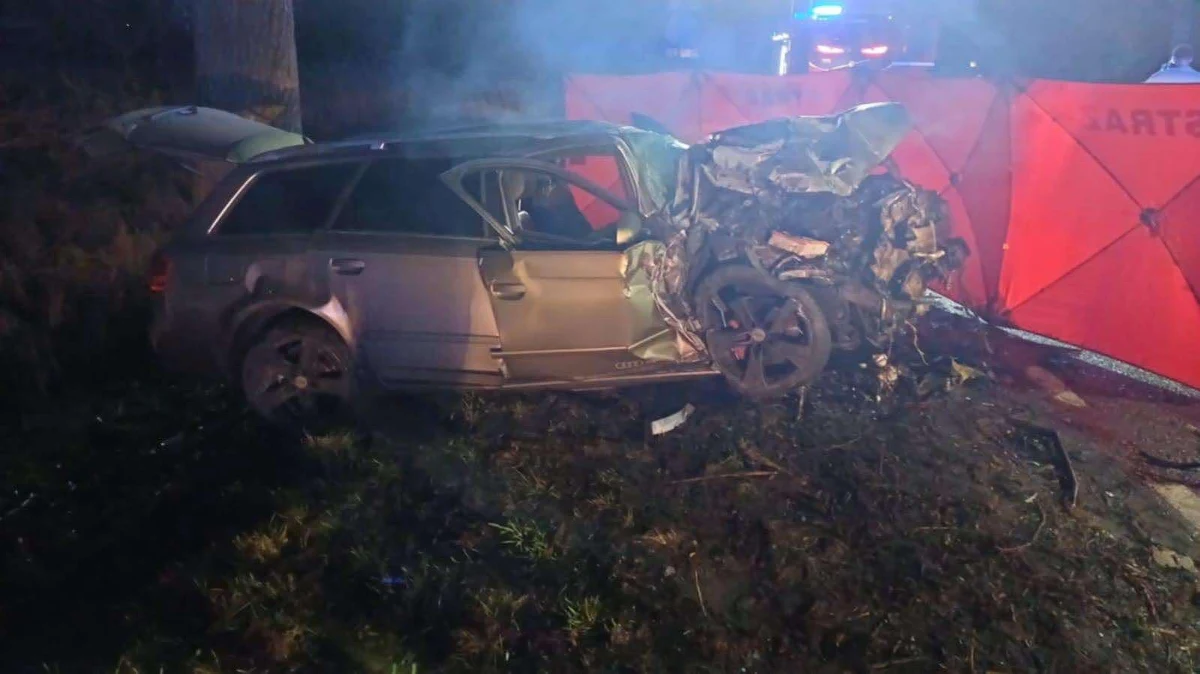 Śmiertelny wypadek na drodze krajowej nr 22 w Prądocinie koło Gorzowa Wielkopolskiego (woj. lubuskie). Zginął kierowca audi, które uderzyło w koparko-ładowarkę. Policja zatrzymała trzech pijanych mężczyzn.