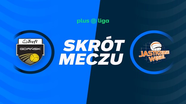 Skrót meczu Trefl Gdańsk - Jastrzębski Węgiel.