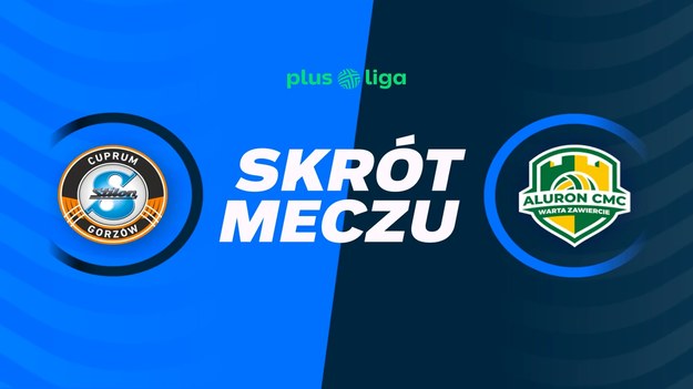 Skrót meczu Cuprum Stilon Gorzów - Aluron CMC Warta Zawiercie.