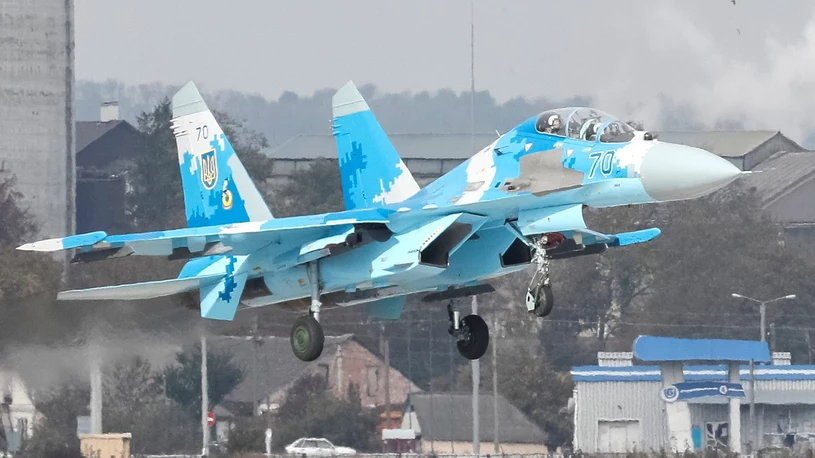 Rosjanie zestrzelili ukraiński myśliwiec Su-27