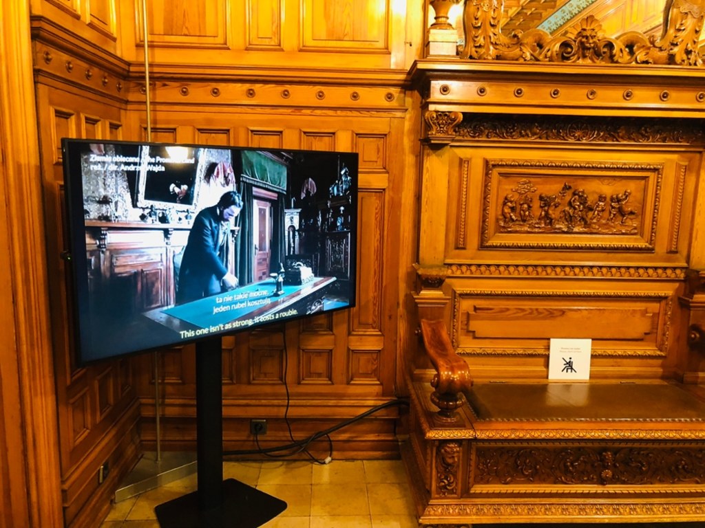 To właśnie we wnętrzach Pałacu Scheiblerów (dziś siedzibie Muzeum Kinematografii w Łodzi) rozgrywało się wiele scen "Ziemi obiecanej" Andrzeja Wajdy / fot. Agnieszka Wyderka / RMF FM Agnieszka Wyderka